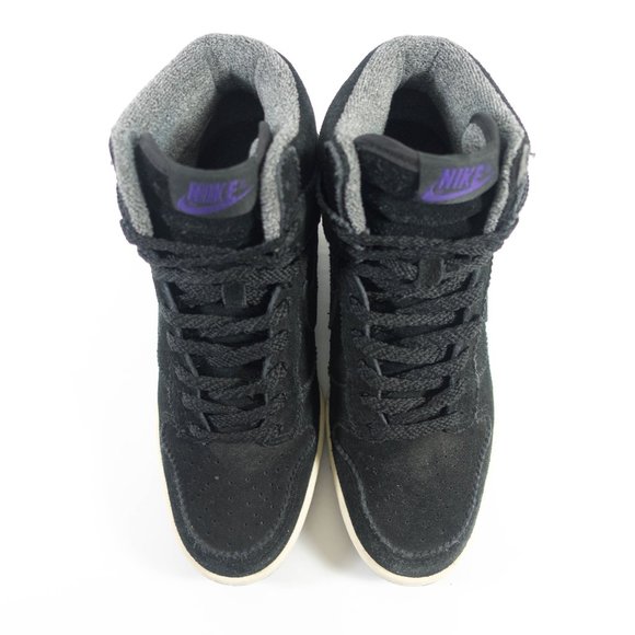 Nike Dunk Sky Hi Hidden Wedge Leather Sneakers - Women's Size 7 - Picture 7 of 9